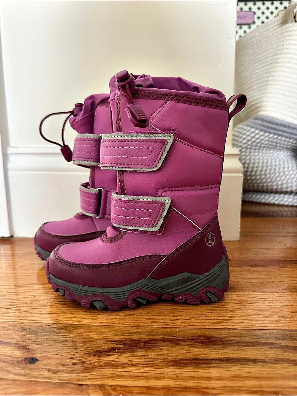 Lands End Kids Purple Winter Boots Like New